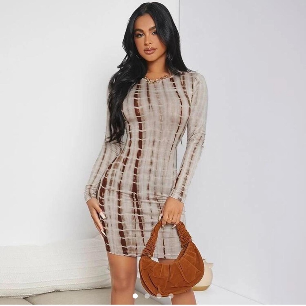NEW SHEIN Tie dye Bodycon dress